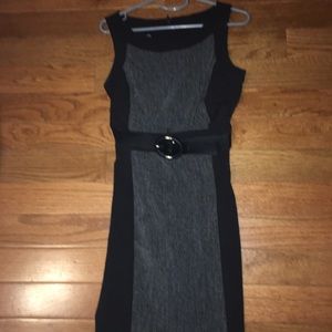 BCX Junior above knee Black/Grey dress . Sz. 7 NWT